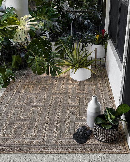 Hampton 2 Natural Moroccan Maze Rug