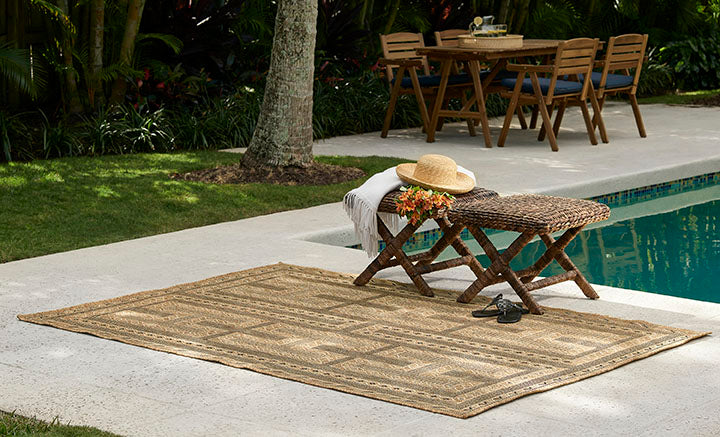 Hampton 2 Natural Moroccan Maze Rug