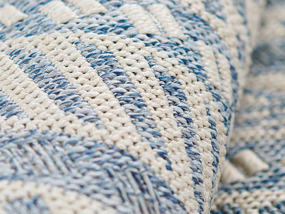 Hampton 3 Blue Moroccan Stripe Rug