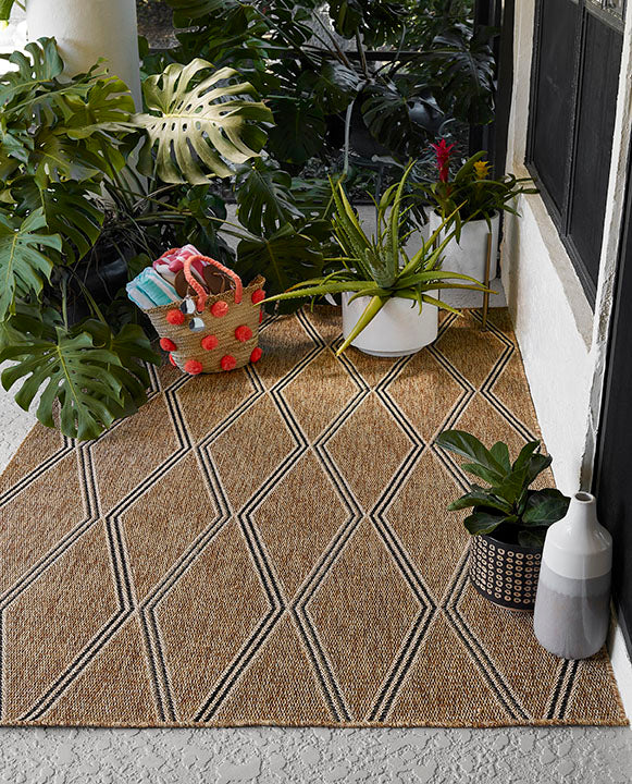 Hampton 5 Natural Moroccan Diamond Rug