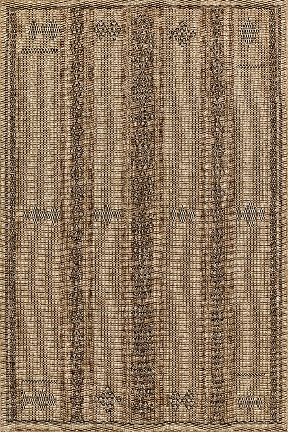 Hampton 6 Natural Moroccan Tuareg Stripe Rug