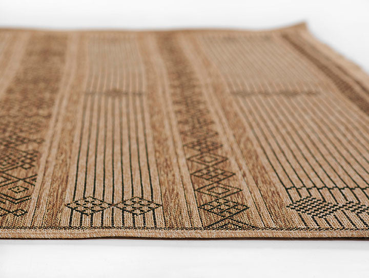 Hampton 6 Natural Moroccan Tuareg Stripe Rug