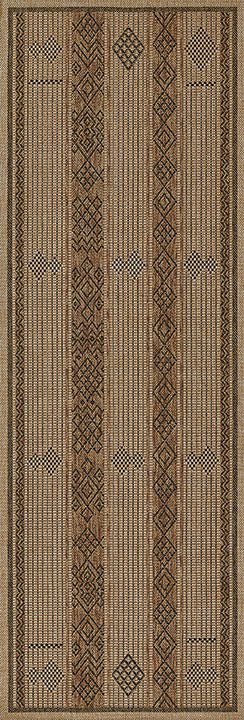 Hampton 6 Natural Moroccan Tuareg Stripe Rug