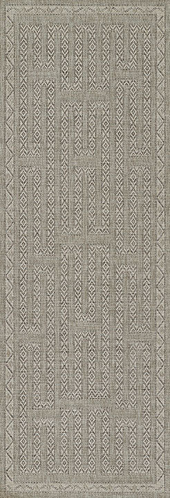 Hampton 8 Grey Moroccan Geometric Rug