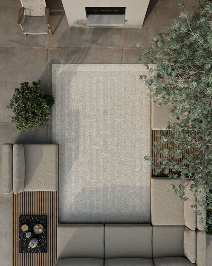 Hampton 8 Grey Moroccan Geometric Rug
