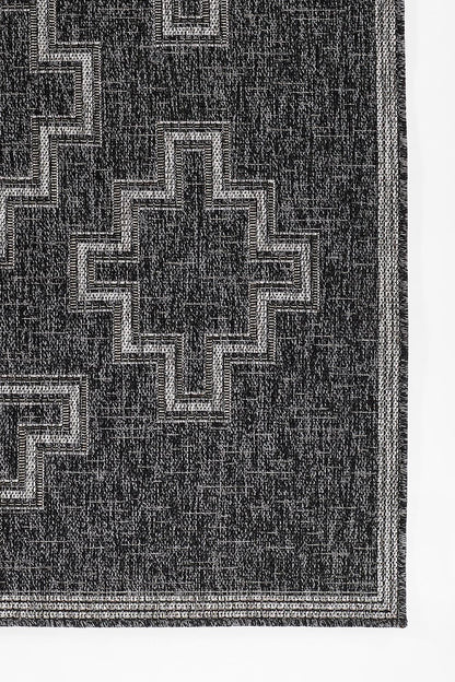 Hampton 9 Black Moroccan Tuareg Cross Rug