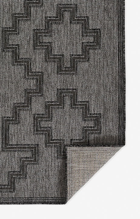 Hampton 9 Charcoal Moroccan Tuareg Cross Rug
