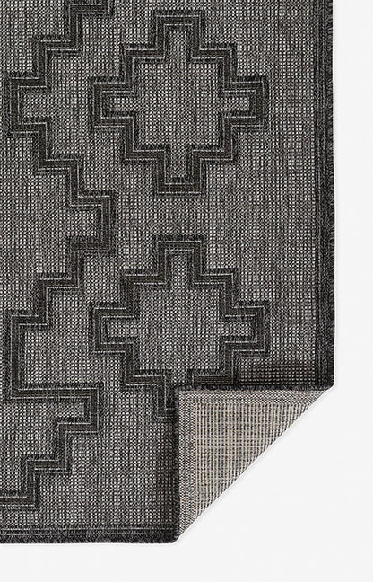 Hampton 9 Charcoal Moroccan Tuareg Cross Rug