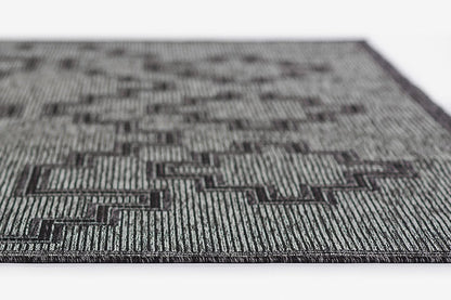Hampton 9 Charcoal Moroccan Tuareg Cross Rug