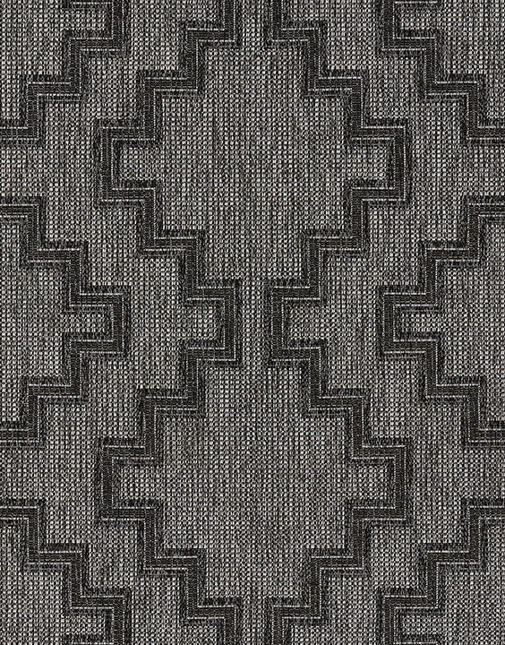 Hampton 9 Charcoal Moroccan Tuareg Cross Rug