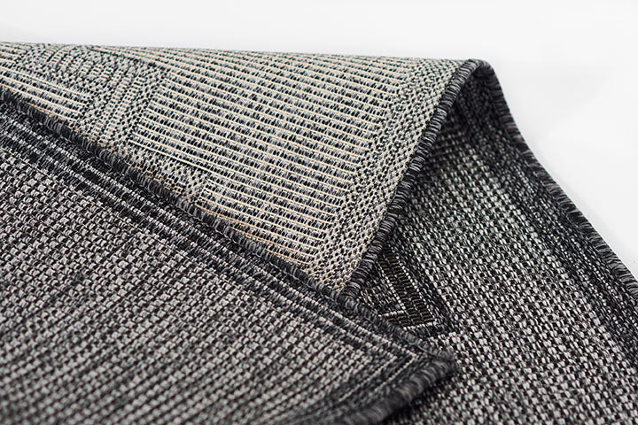 Hampton 9 Charcoal Moroccan Tuareg Cross Rug
