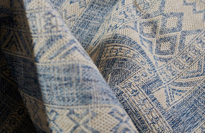 Hampton 10 Blue Moroccan Zigzag Rug