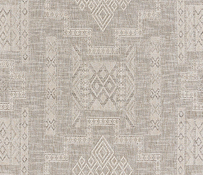 Hampton 10 Grey Moroccan Zigzag Rug
