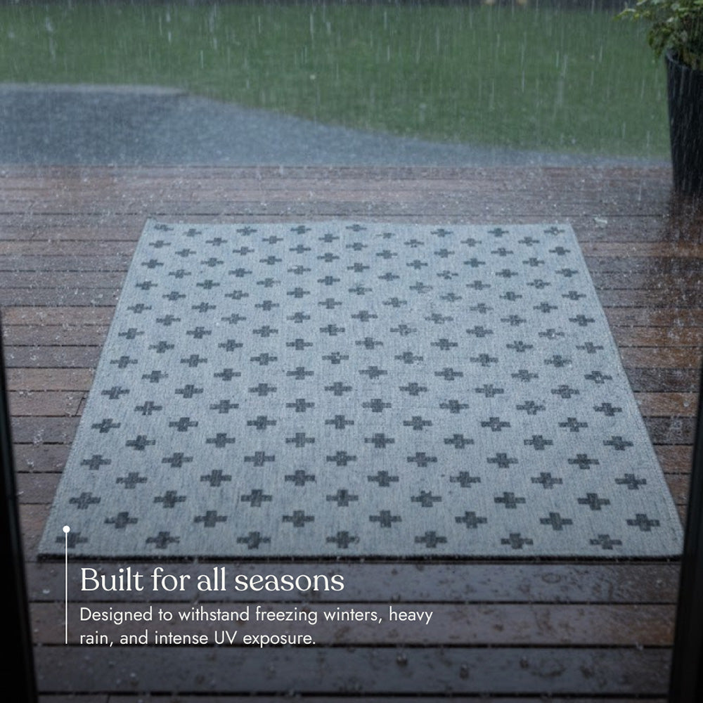Villa Outdoor Rug Umbria Grey - Hose-Washable