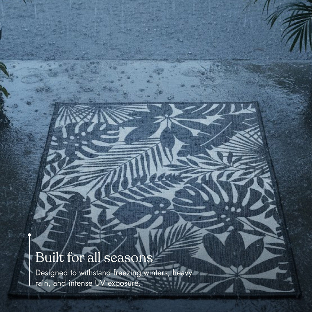 Villa Outdoor Rug Salerno Charcoal - Hose-Washable