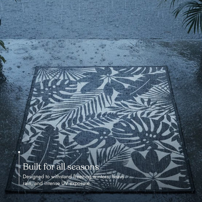 Villa Outdoor Rug Salerno Charcoal - Hose-Washable