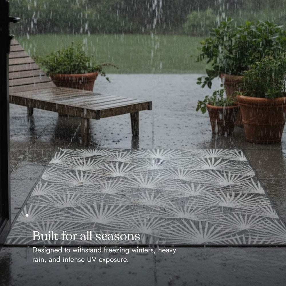 Villa Outdoor Rug Sorrento Charcoal - Hose-Washable
