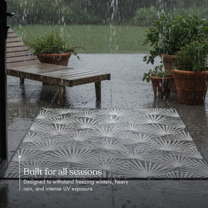 Villa Outdoor Rug Sorrento Charcoal - Hose-Washable