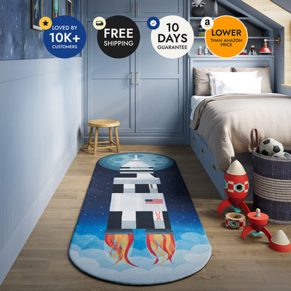 Kids Rocket Rug