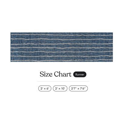 Villa Outdoor Rug Sicily Blue - Hose-Washable