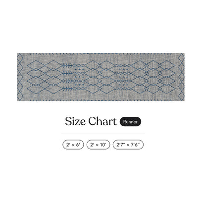 Villa Outdoor Rug Monaco Grey - Hose-Washable