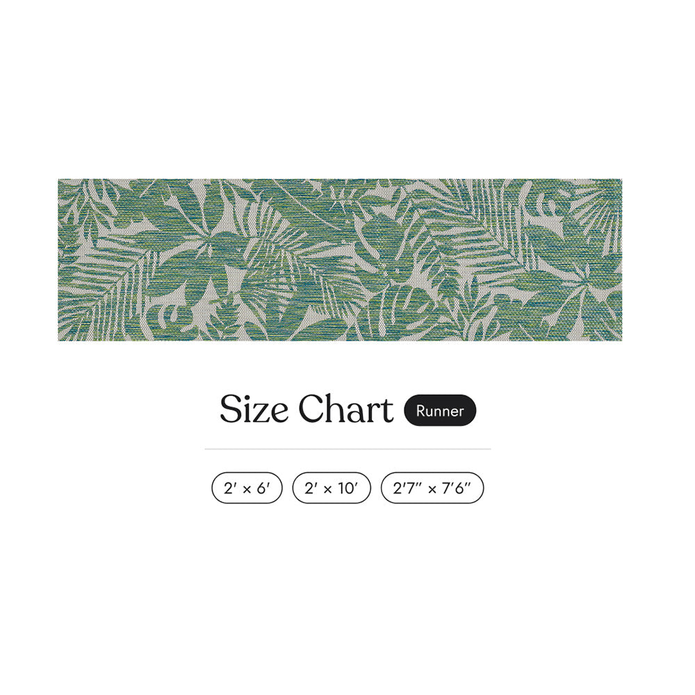 Villa Outdoor Rug Salerno Green - Hose-Washable