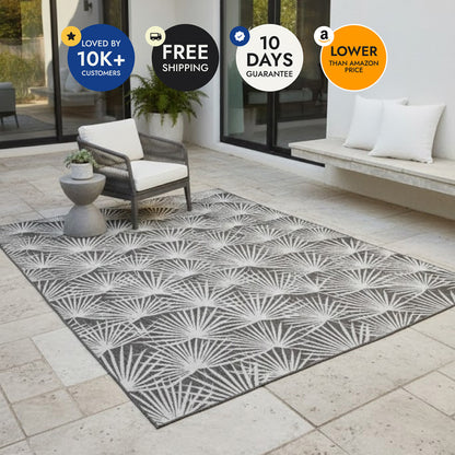 Villa Outdoor Rug Sorrento Charcoal - Hose-Washable