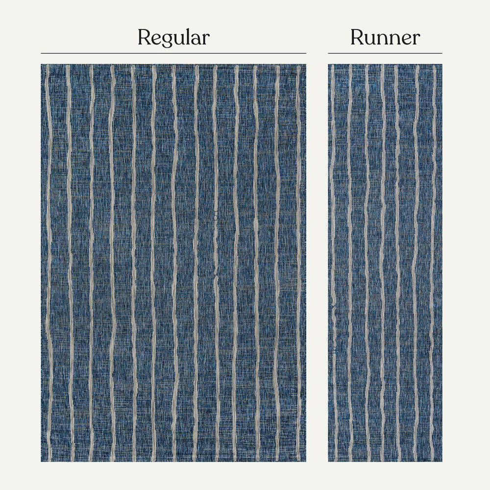 Villa Outdoor Rug Sicily Blue - Hose-Washable