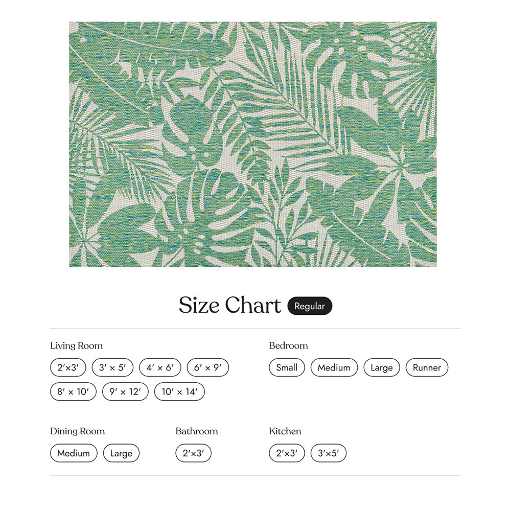 Villa Outdoor Rug Salerno Green - Hose-Washable