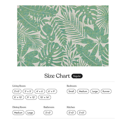 Villa Outdoor Rug Salerno Green - Hose-Washable