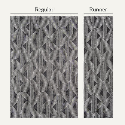 Villa Outdoor Rug Como Charcoal - Hose-Washable & Stain-Resistant