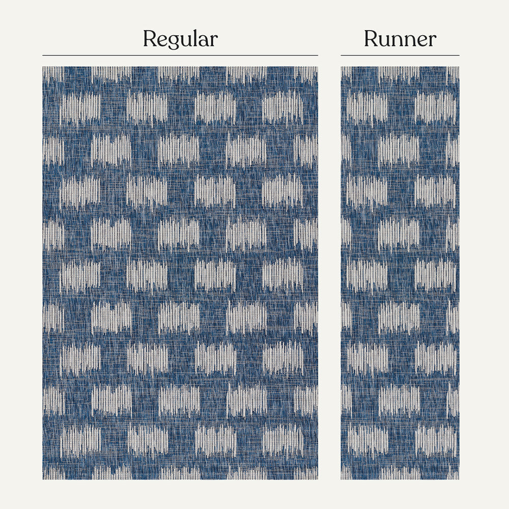 Villa Outdoor Rug Turin Blue - Hose-Washable