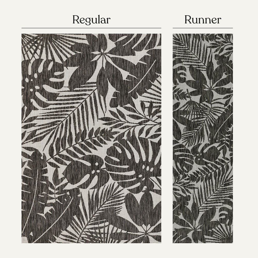 Villa Outdoor Rug Salerno Charcoal - Hose-Washable