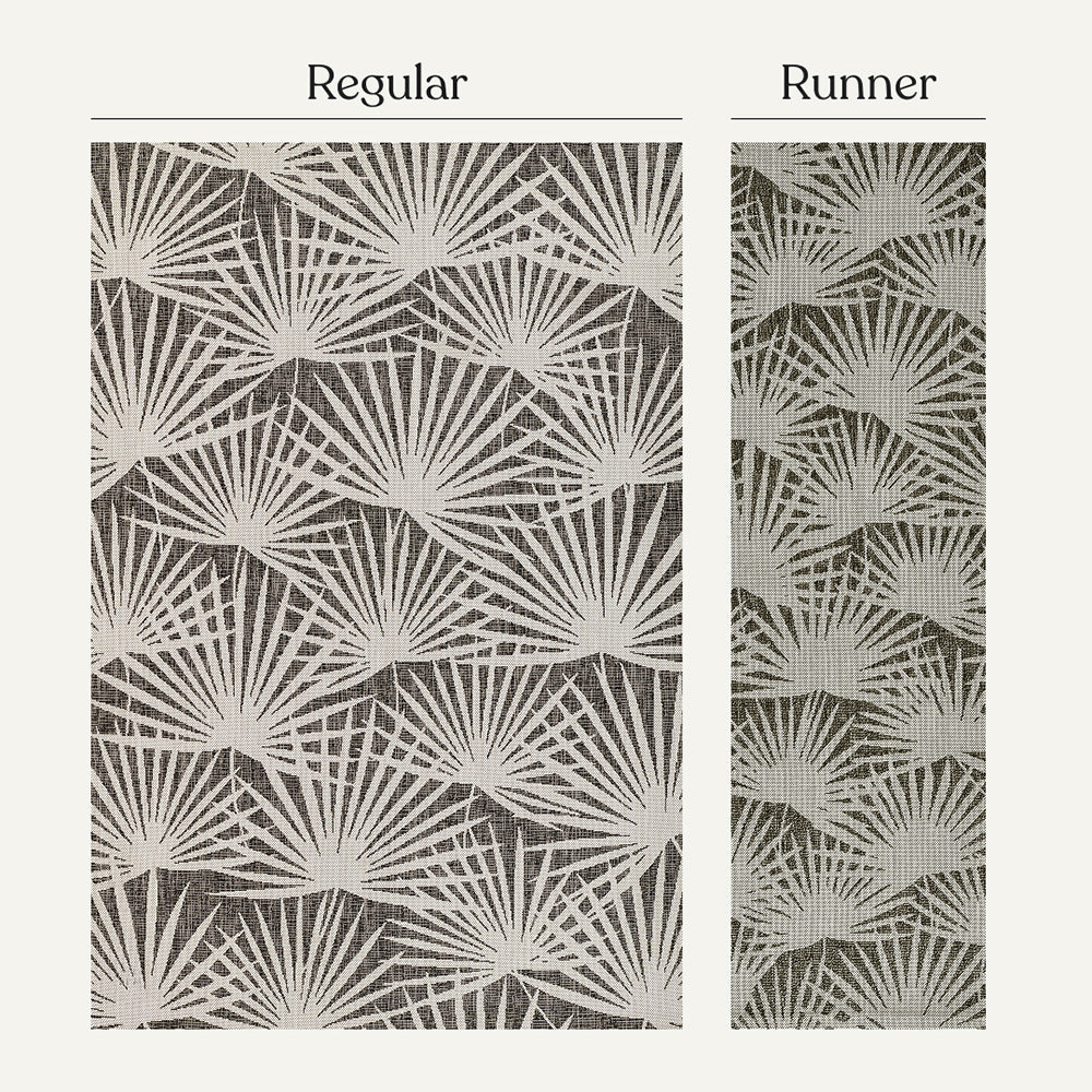 Villa Outdoor Rug Sorrento Charcoal - Hose-Washable