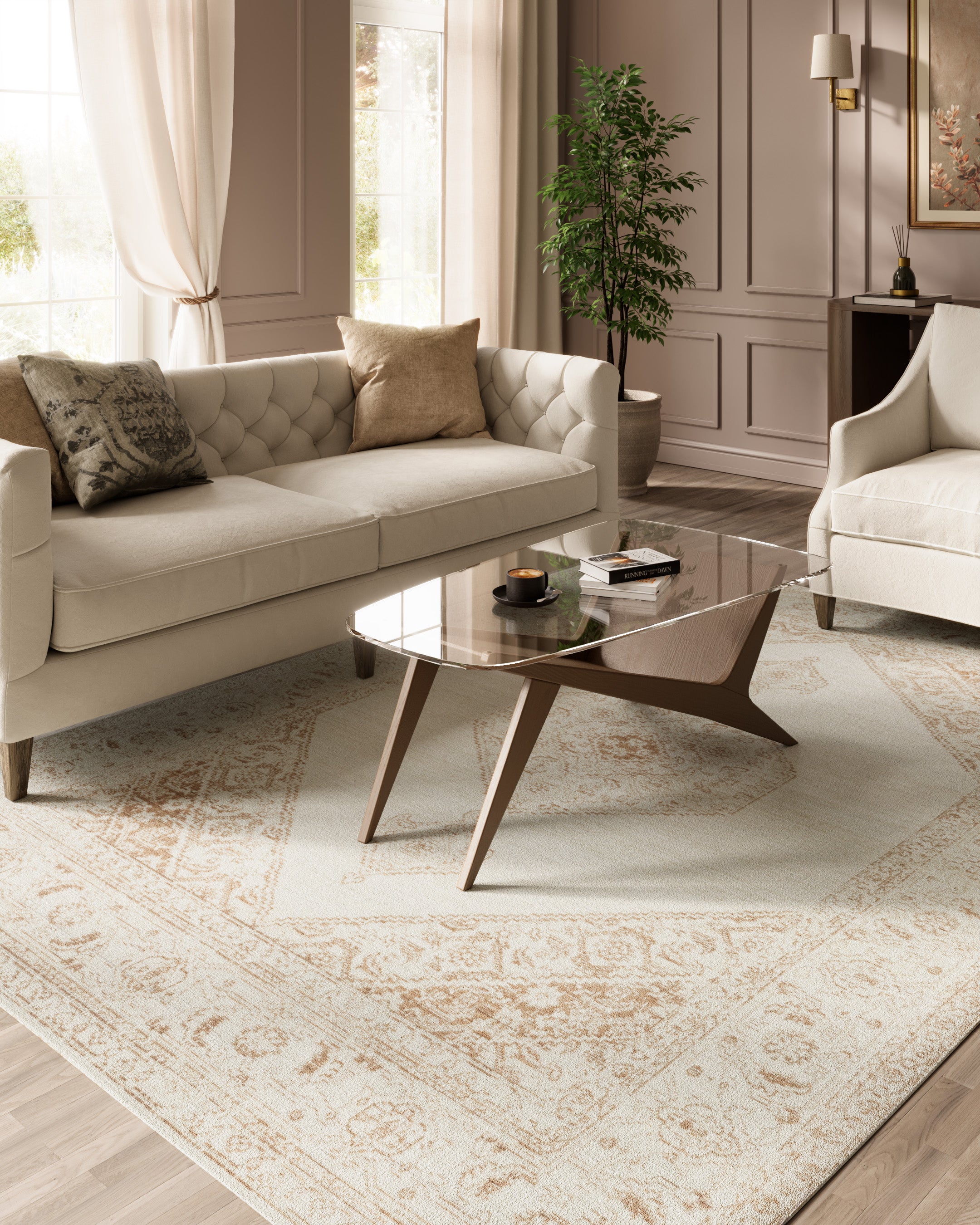 Isabella 10 Brown Soft-Touch Vintage Rug – Ziba Home Design