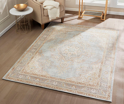 Isabella 1 Blue Vintage Pastel Rug
