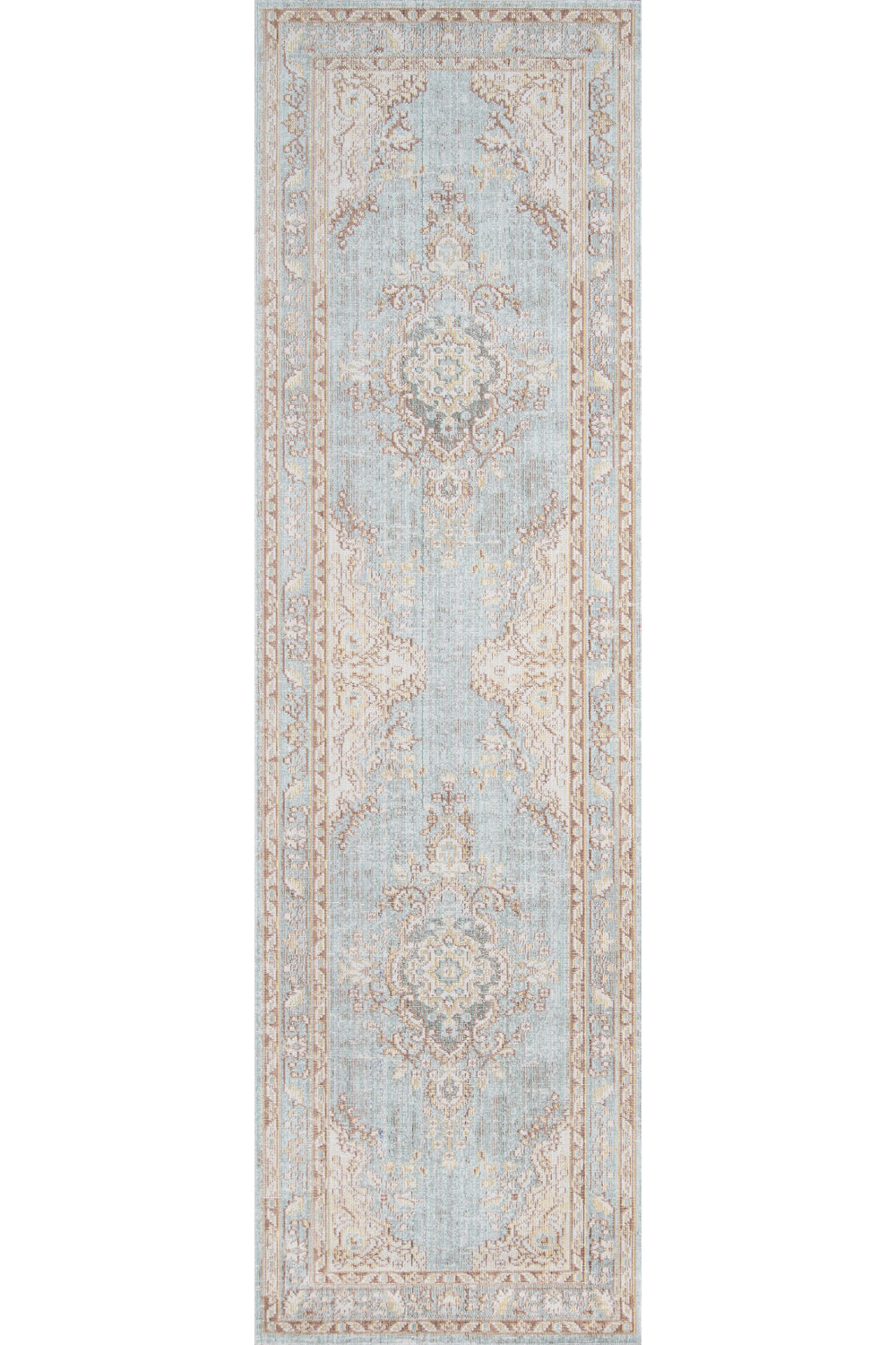 Isabella 1 Blue Soft-Touch Vintage Rug