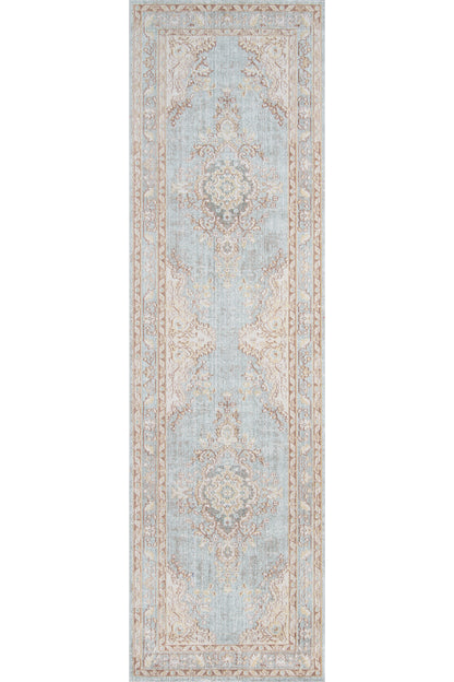 Isabella 1 Blue Soft-Touch Vintage Rug