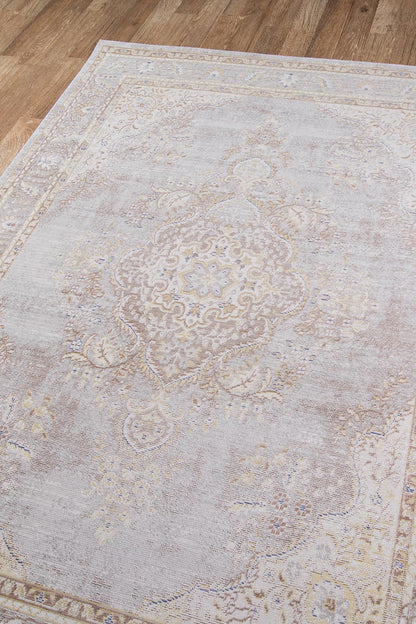 Isabella 1 Grey Vintage Pastel Rug