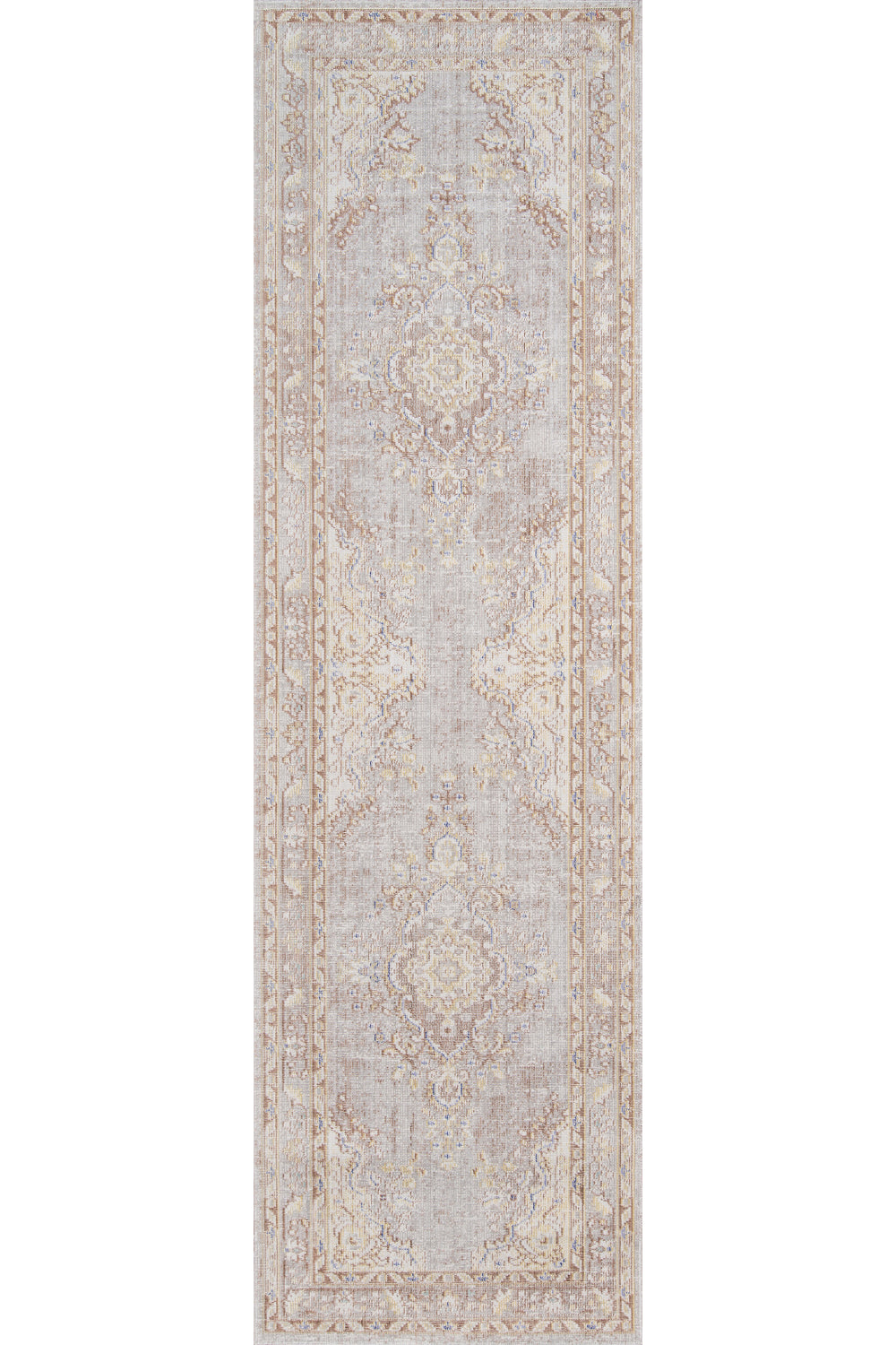 Isabella 1 Grey Soft-Touch Vintage Rug