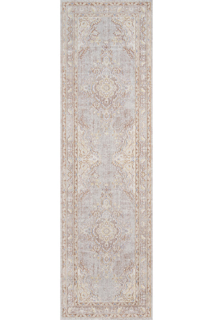 Isabella 1 Grey Soft-Touch Vintage Rug