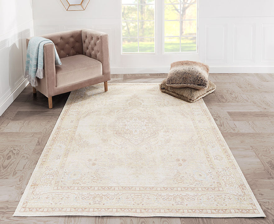 Isabella 1 Ivory Vintage Pastel Rug