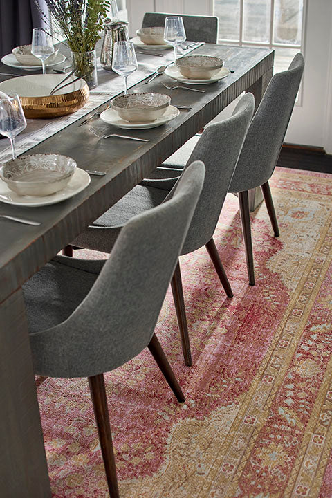 Isabella 1 Pink Vintage Pastel Rug