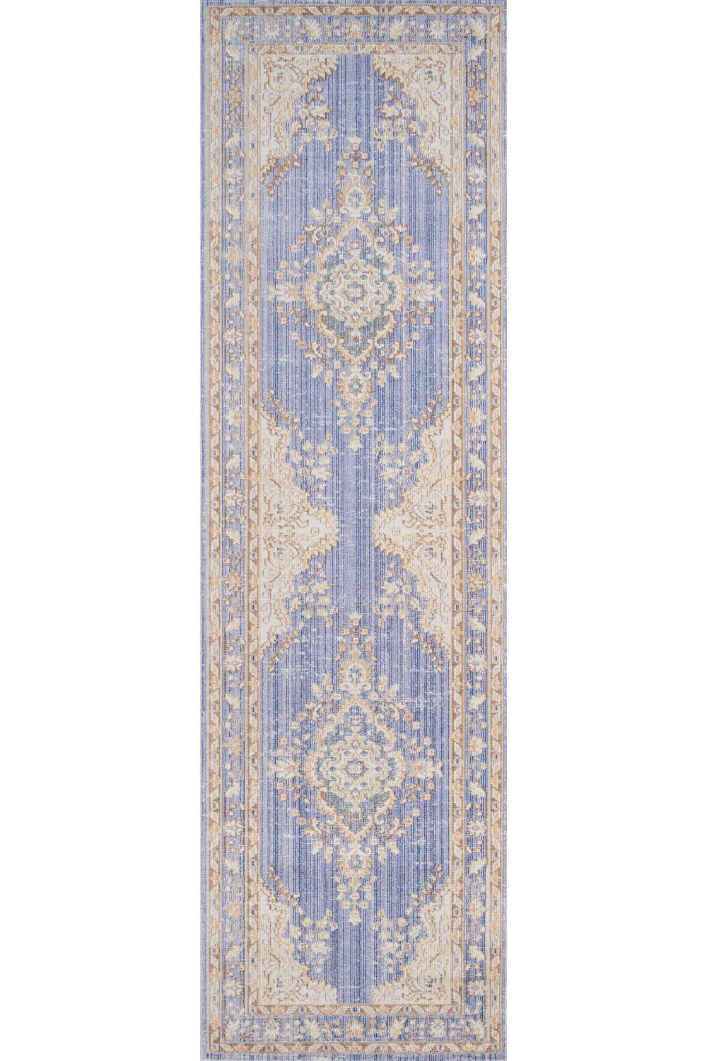 Isabella 1 Periwinkle Soft-Touch Vintage Rug