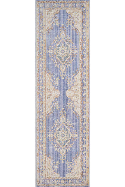 Isabella 1 Periwinkle Soft-Touch Vintage Rug