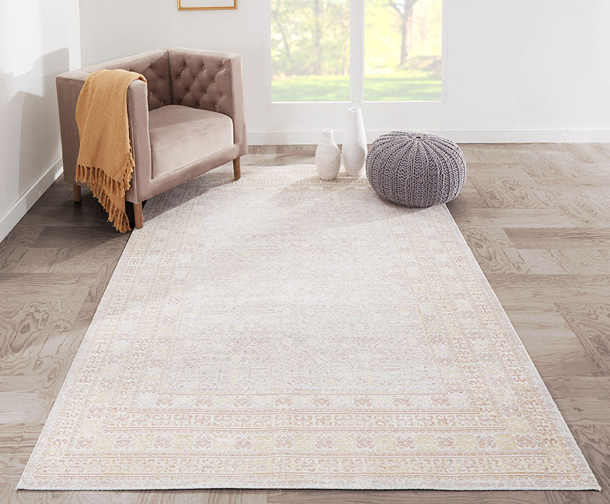 Isabella 2 Grey Vintage Pastel Rug