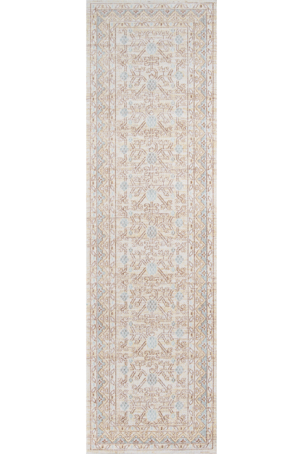 Isabella 3 Blue Soft-Touch Vintage Rug