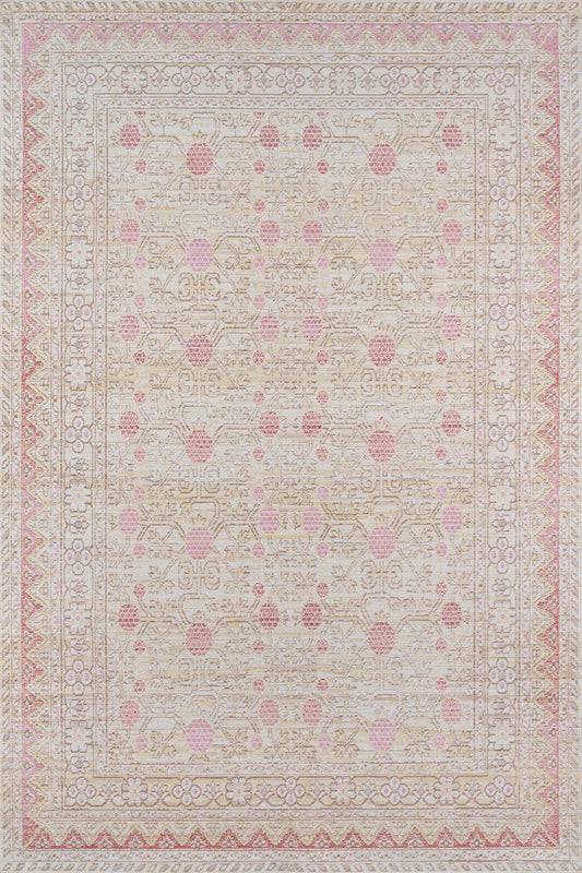 Isabella 3 Pink Vintage Pastel Rug