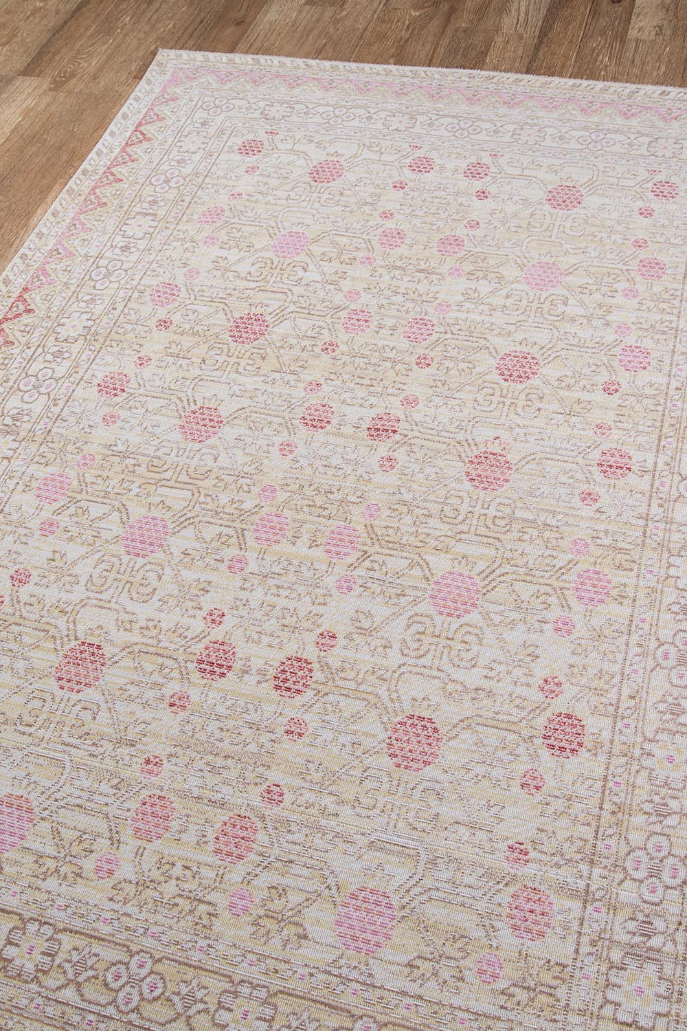Isabella 3 Pink Vintage Pastel Rug
