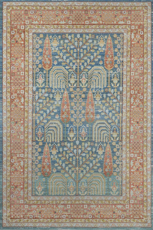 Isabella 8 Blue Vintage Pastel Rug